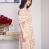 ET0004 Đầm Xoè Tay Phồng Lụa Bảo Anh