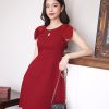 ET0010 Đầm Xòe Cổ Tròn
