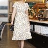 EM6968 Đầm Xoè Cổ Tròn Bèo Tay