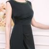 EM6885 Đầm Dạ Hội Cổ Thuyền Kết Cườm