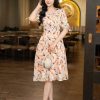 EM7010 Đầm Xoè Tay Nơ