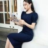 EM7166 Đầm Body Cổ Tròn