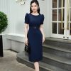 EM7166 Đầm Body Cổ Tròn