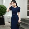 EM7166 Đầm Body Cổ Tròn