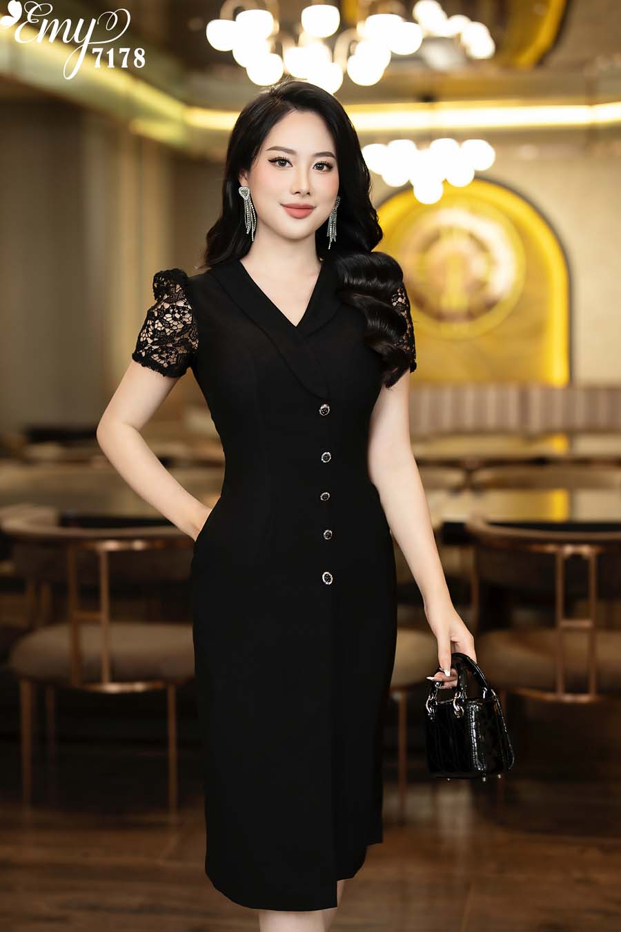váy ren đen dáng dài ,v328 | Shopee Việt Nam