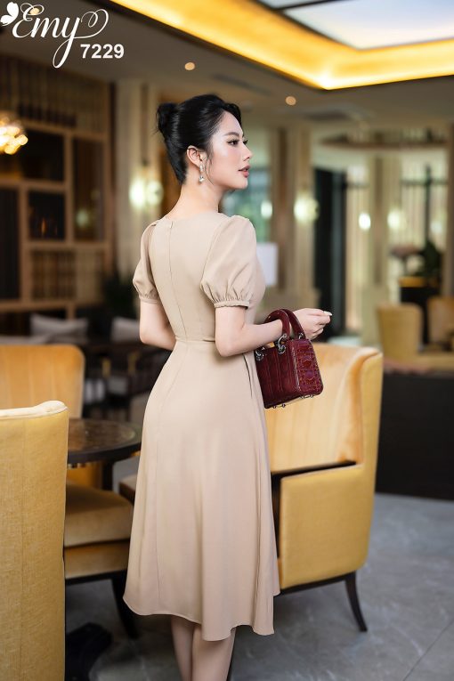 EM7229 Đầm Xoè Thanh Lịch