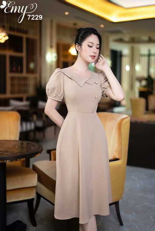 EM7229 Đầm Xoè Thanh Lịch