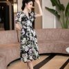 EM9272 Đầm Xoè Cổ V