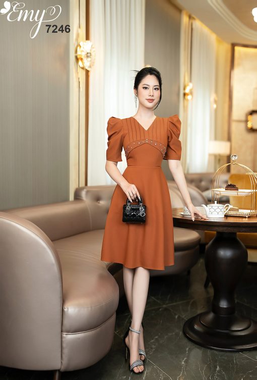 EM7246 Đầm Xoè Cao Cấp