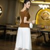 EM7247 Sét Áo Chân Váy Dập Ply