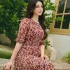 EM7276 Đầm Xoè Tay Lỡ