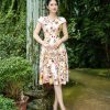 EM7281 Đầm Xoè Vai Choàng
