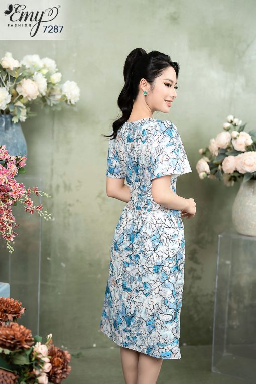 EM7287 Đầm Xoè Cổ Tròn