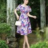 EM7288 Đầm Xoè Lụa Kaki