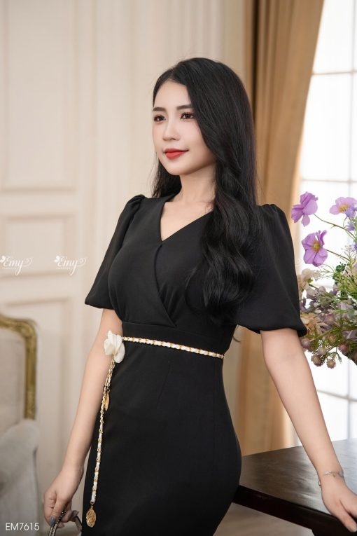 EM7615 Đầm Body Đuôi Cá Đen