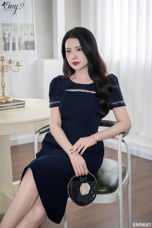 EM9681 Đầm xòe A dự tiệc