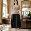 EM9677 Đầm xòe công sở thanh lịch