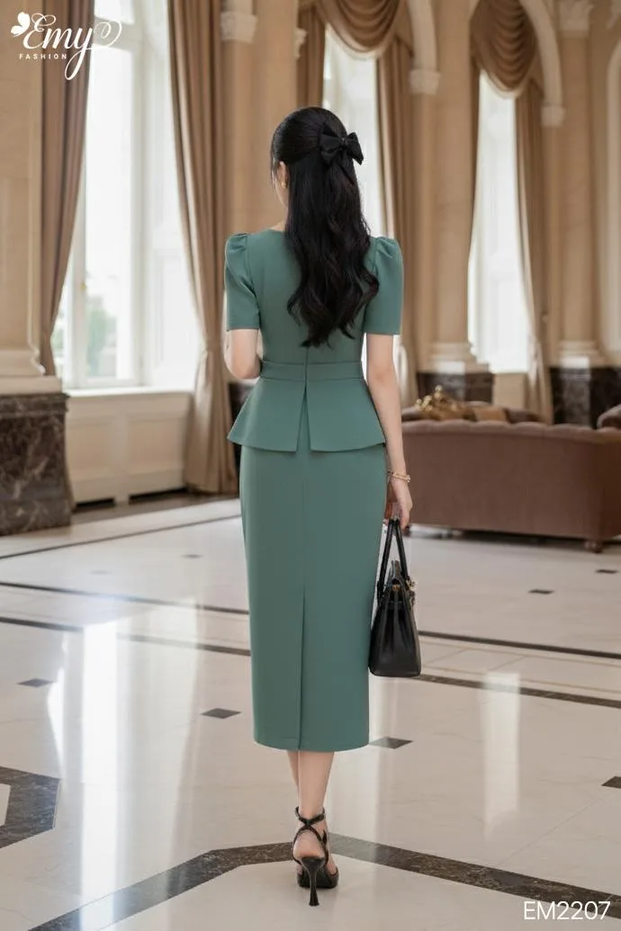 z7145868326406_200cc2a2186c55d7134b436ca91fac57 EM2207 Đầm Body Peplum Xanh Mint