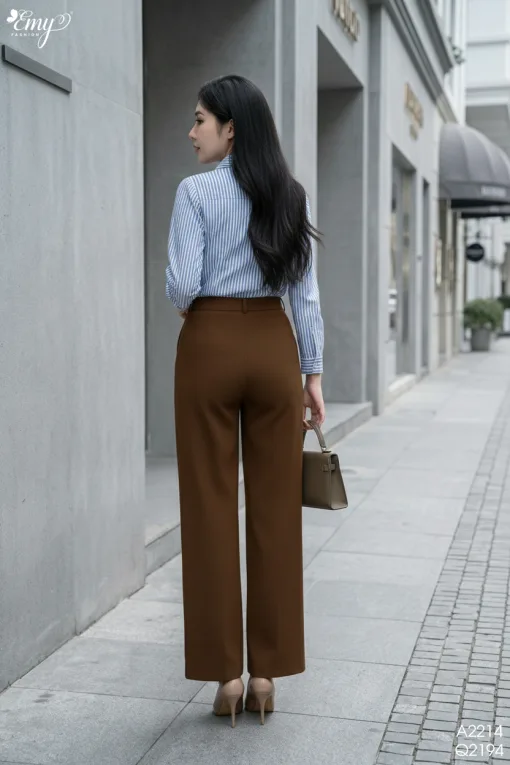 A2214 Áo Sơ Mi Sọc Tay Dài