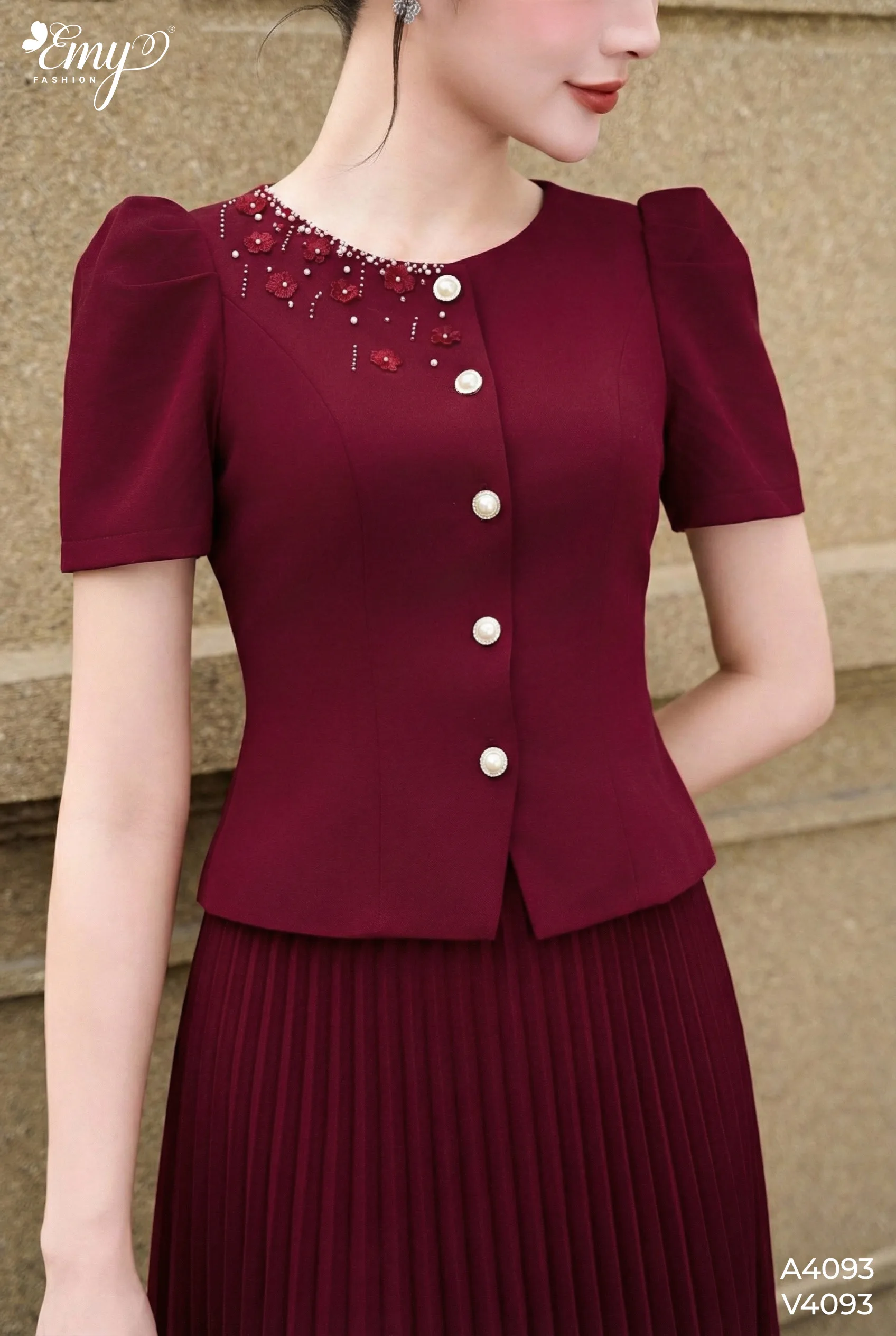 AV4093 - Set Áo & Chân Váy Kaki Nhung AV4093 - Set Áo & Chân Váy Kaki Nhung