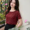 A9748 Áo Chấm Bi Đỏ