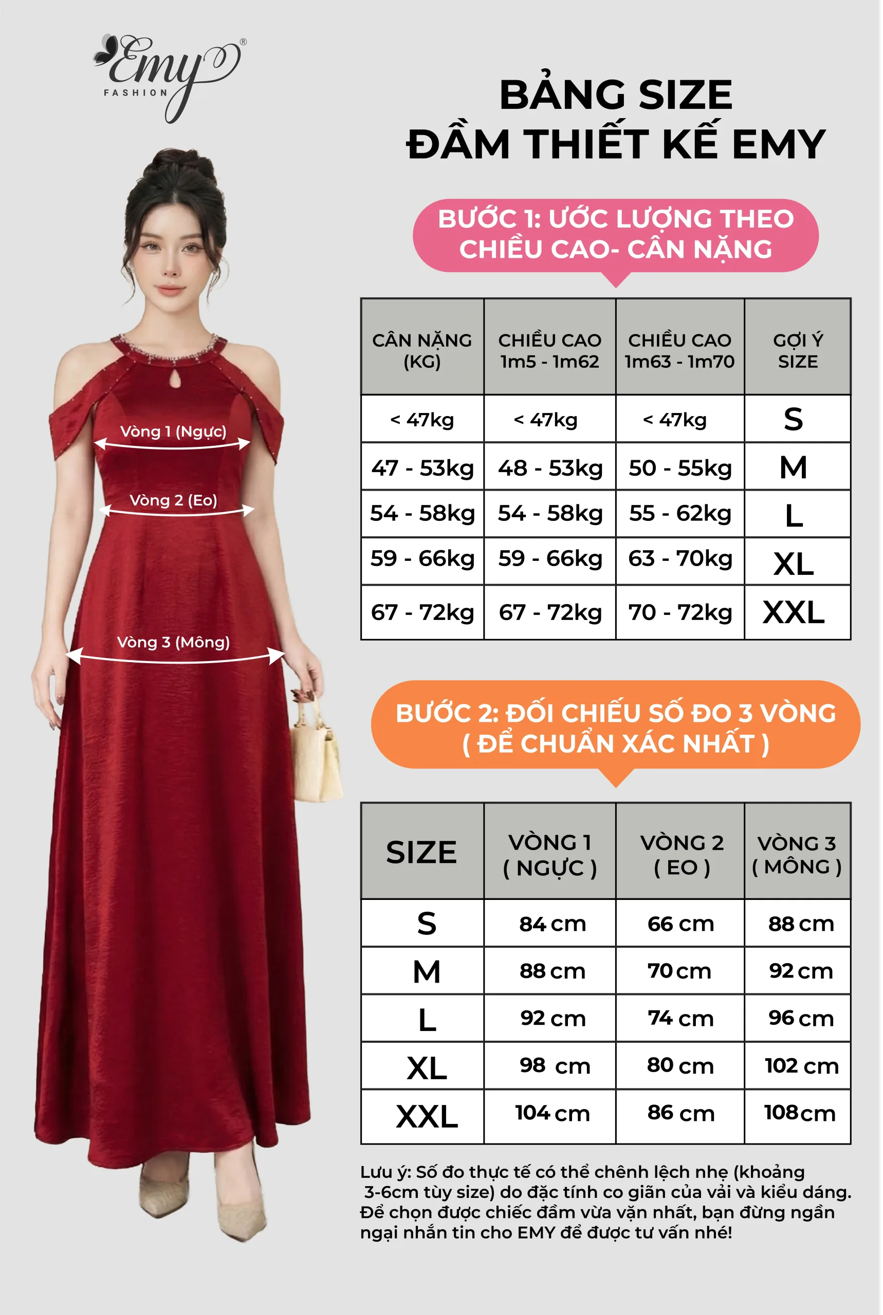 Bảng size