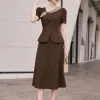 V2269 Váy A Bố RuBy Nâu
