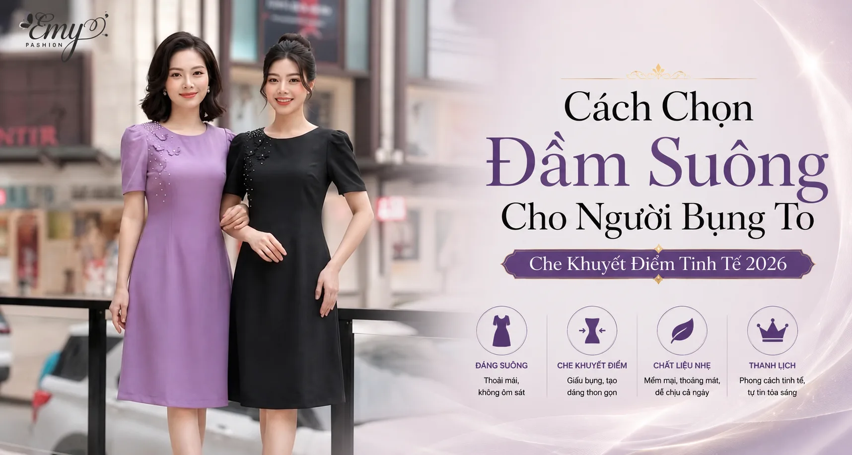 Cách Chọn Đầm Suông Cho Người Bụng To – Che Khuyết Điểm Tinh Tế 2026