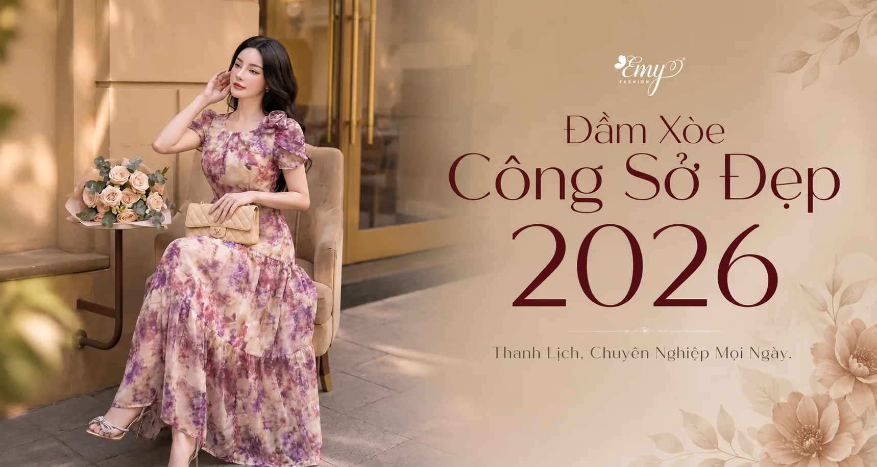 Đầm Xòe Công Sở Đẹp 2026