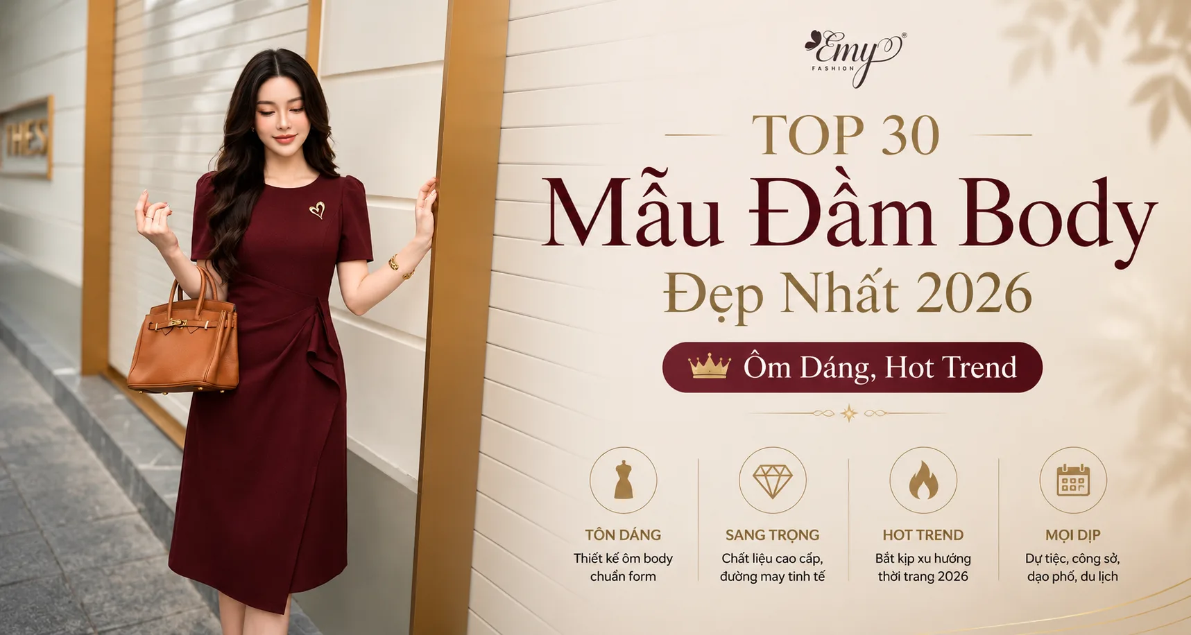 Top 30 Mẫu Đầm Body Đẹp Nhất 2026