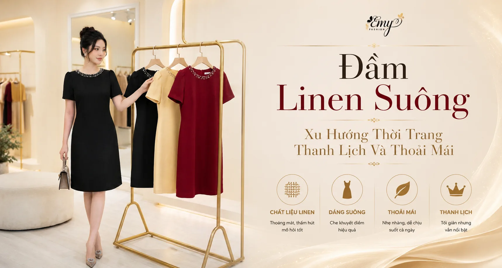 Đầm Linen Suông – Xu Hướng Thời Trang Thanh Lịch Và Thoải Mái