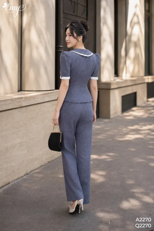 Q2270 Quần Ống Loe Line Silk