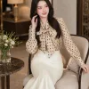 V9826 Chân Váy Đuôi Cá Linen Bi