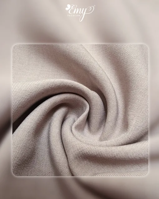 Đầm xòe dạo phố Xám cổ V linen EM9825