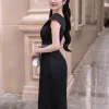 Đầm body dự tiệc đen EM2279