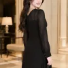 Đầm Xoè A Dạo phố Đen EM2285