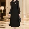 Đầm Xoè A Dạo phố Đen EM2285